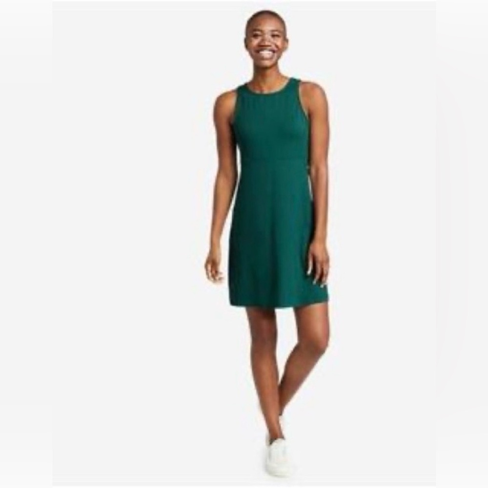 Eddie Bauer Aster Empire Waist Green Dress Size XL